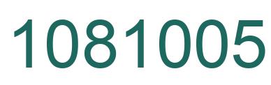 Número 1081005 imagen verde