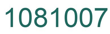 Número 1081007 imagen verde