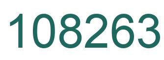 Number 108263 green image