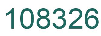 Number 108326 green image