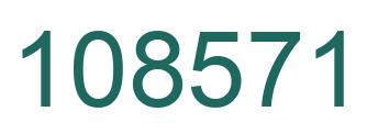 Número 108571 imagen verde