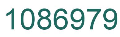 Número 1086979 imagen verde