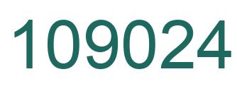 Número 109024 imagen verde