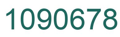 Number 1090678 green image