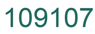 Number 109107 green image