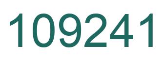 Número 109241 imagen verde