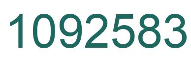 Number 1092583 green image
