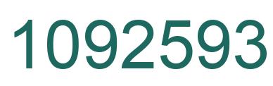 Number 1092593 green image