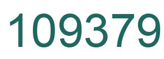 Number 109379 green image