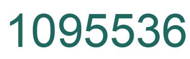 Number 1095536 green image