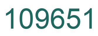Número 109651 imagen verde