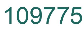 Number 109775 green image