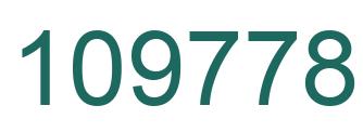 Number 109778 green image