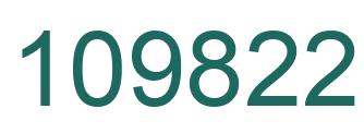 Number 109822 green image