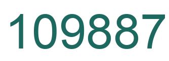 Number 109887 green image