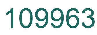 Number 109963 green image