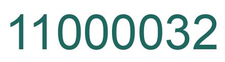 Número 11000032 imagen verde