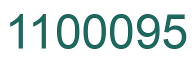 Number 1100095 green image