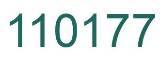 Number 110177 green image