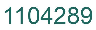 Número 1104289 imagen verde
