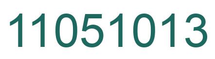 Número 11051013 imagen verde