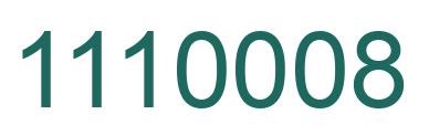 Número 1110008 imagen verde