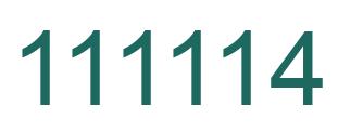 Number 111114 green image