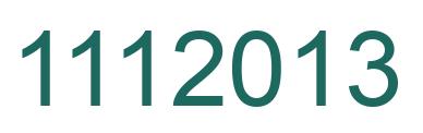 Número 1112013 imagen verde