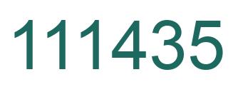 Número 111435 imagen verde