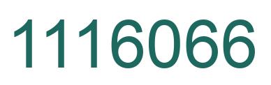 Number 1116066 green image