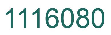 Número 1116080 imagen verde