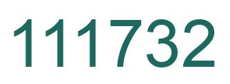 Number 111732 green image