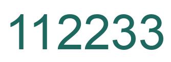 Number 112233 green image