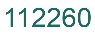 Number 112260 green image