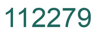 Number 112279 green image