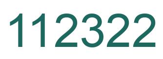 Number 112322 green image