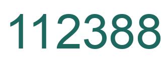 Number 112388 green image