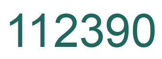 Number 112390 green image