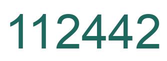 Number 112442 green image