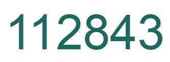 Número 112843 imagen verde