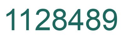 Número 1128489 imagen verde