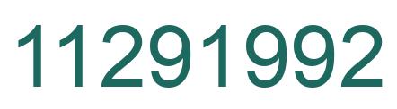 Number 11291992 green image
