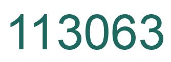 Number 113063 green image