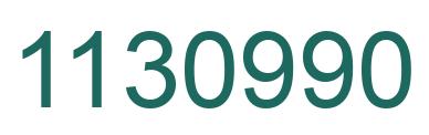 Number 1130990 green image