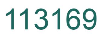 Number 113169 green image