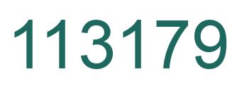 Number 113179 green image