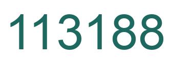 Number 113188 green image