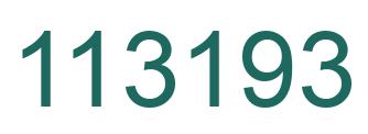 Number 113193 green image