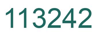 Número 113242 imagen verde