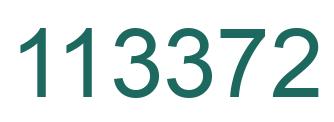 Number 113372 green image